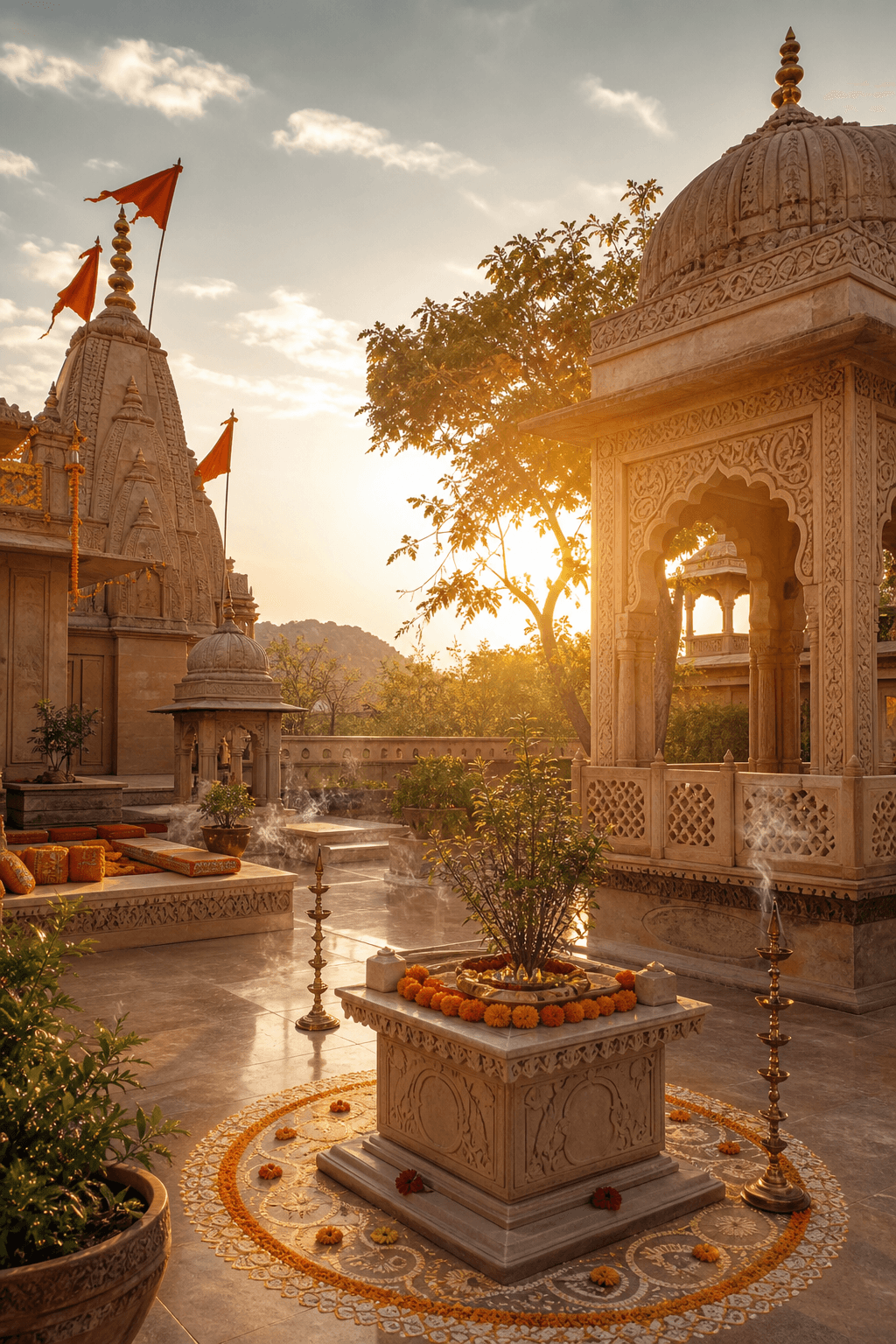 पवित्र आश्रम और ध्यान स्थल